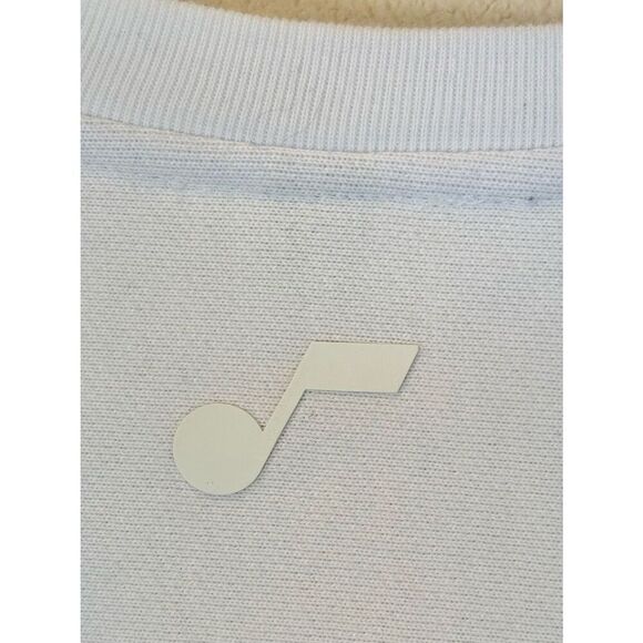 CounterPoint NBA Utah Jazz White On White Crewneck Pullover Sweatshirt Men's S - Picture 6 of 11